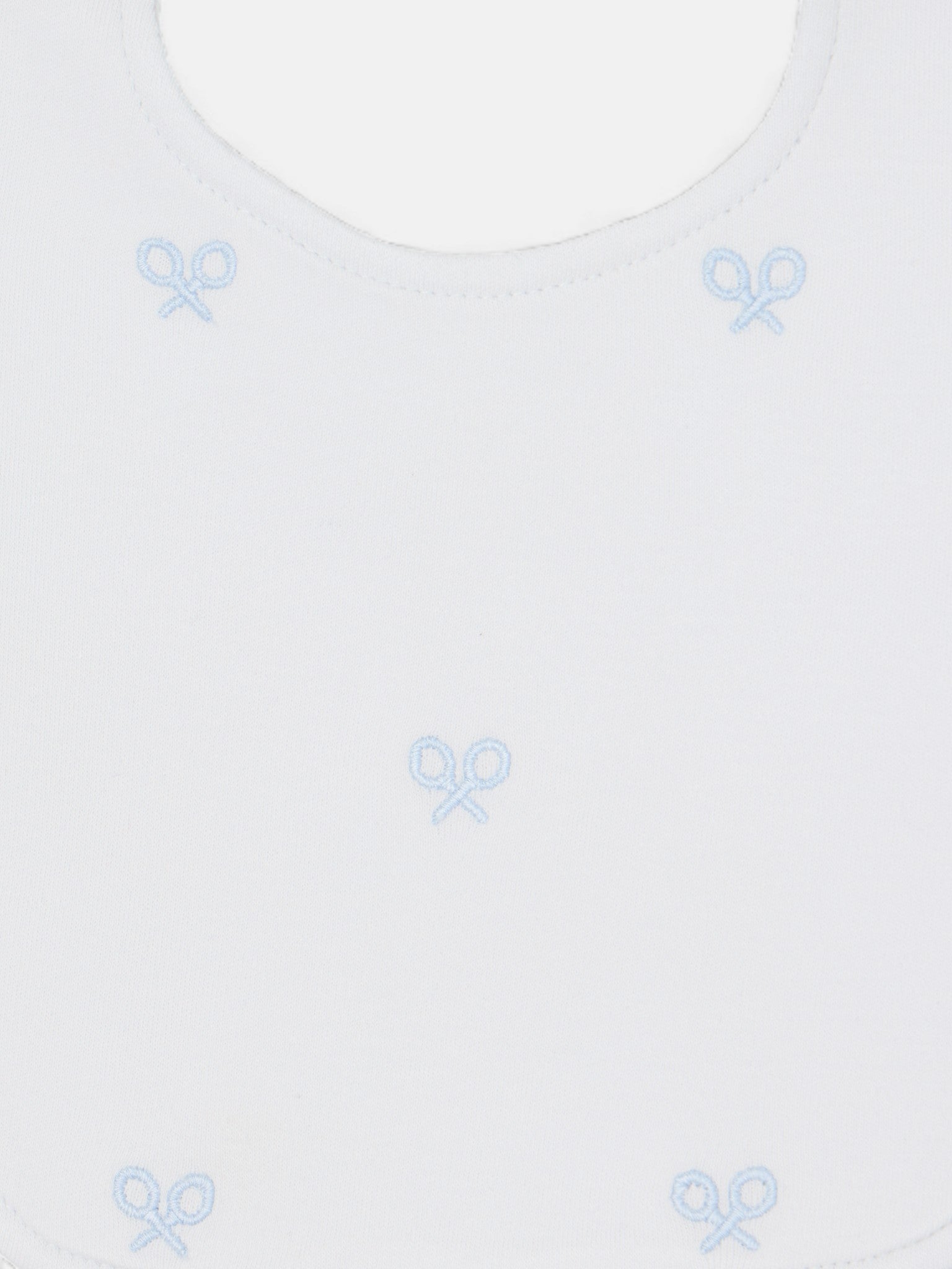 Babero baby miniraqueta azul celeste