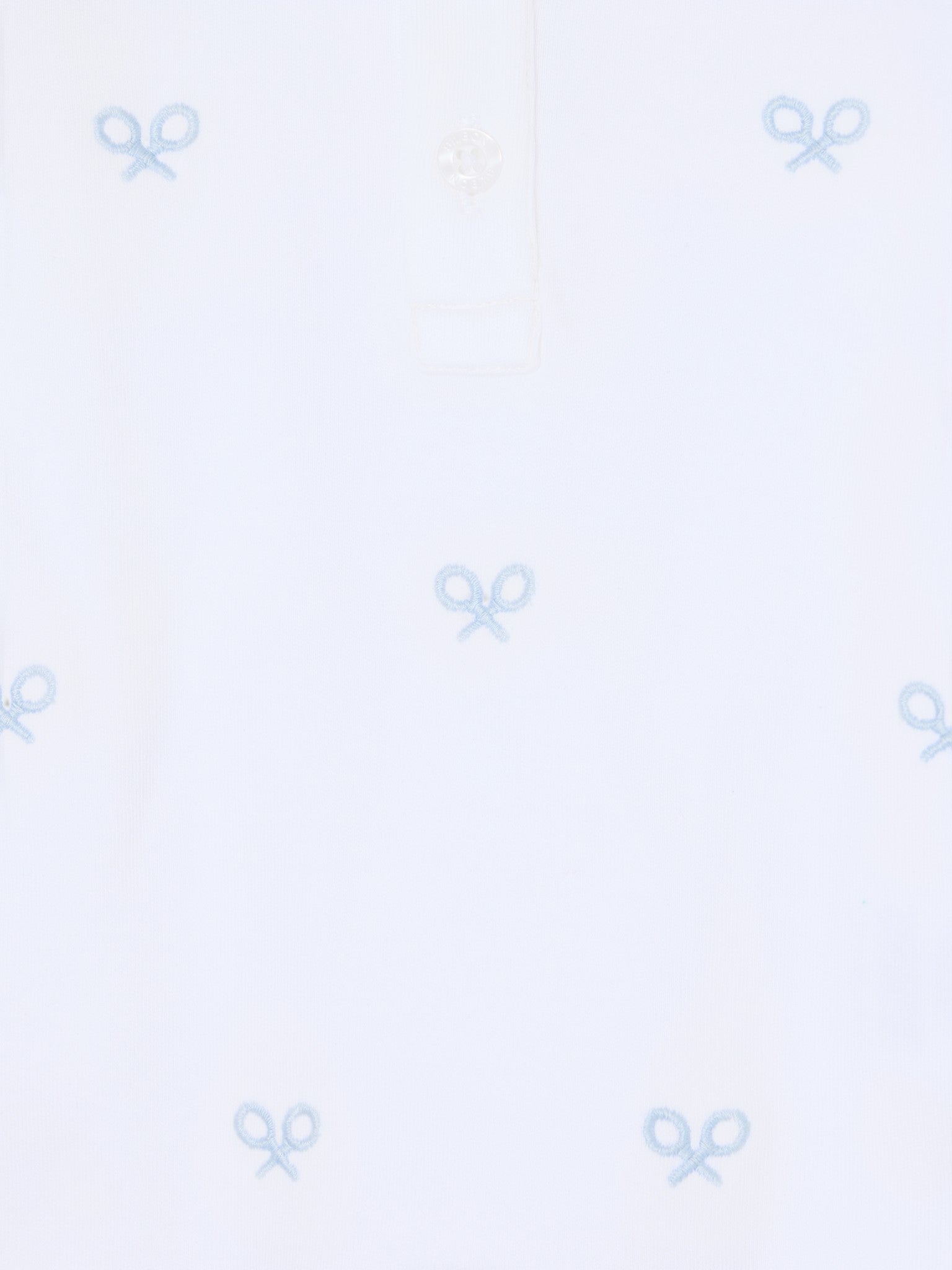 Body de bebé de manga comprida multiraquete azul celeste