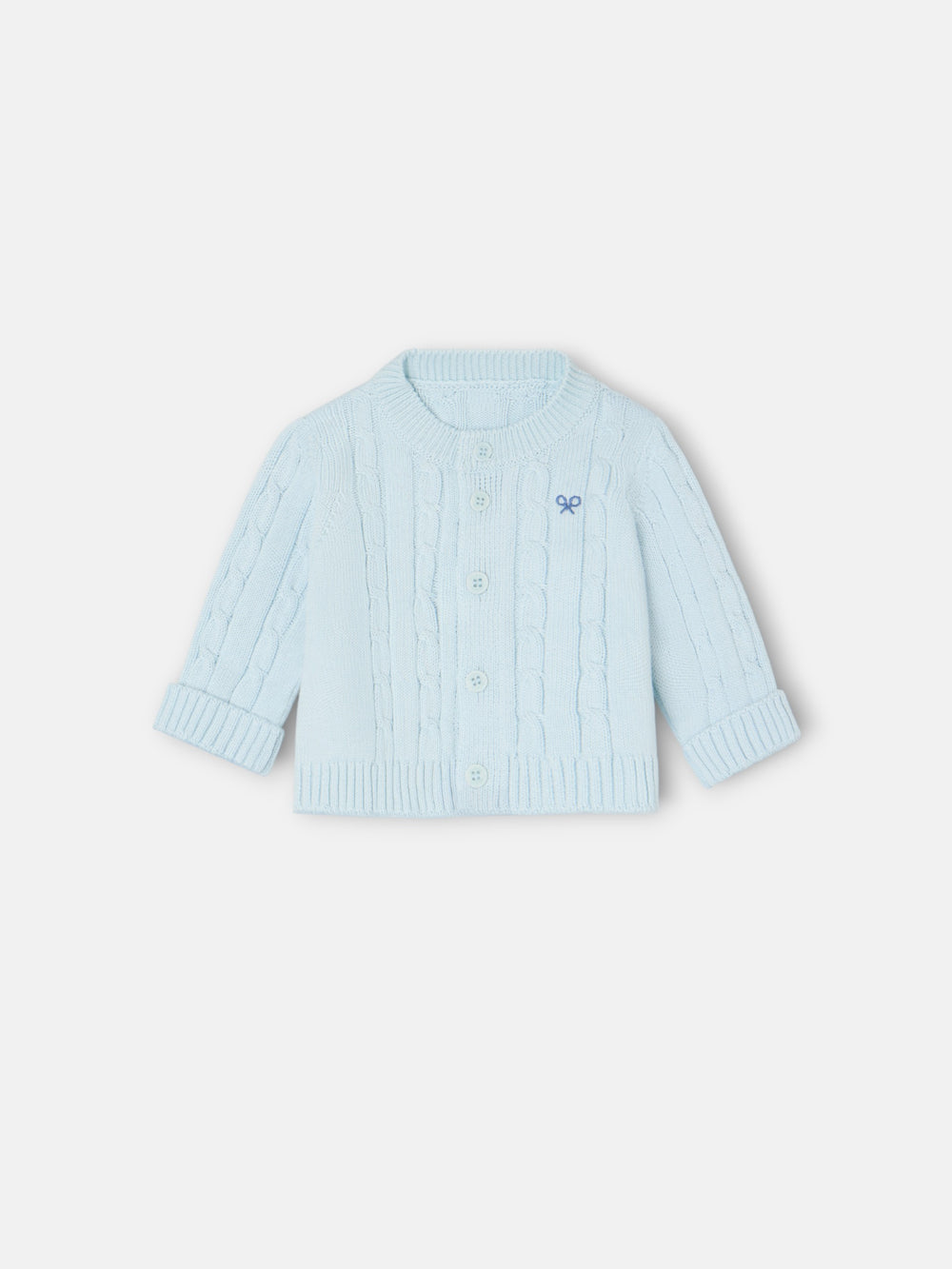 Conjunto ochos baby silbon azul celeste