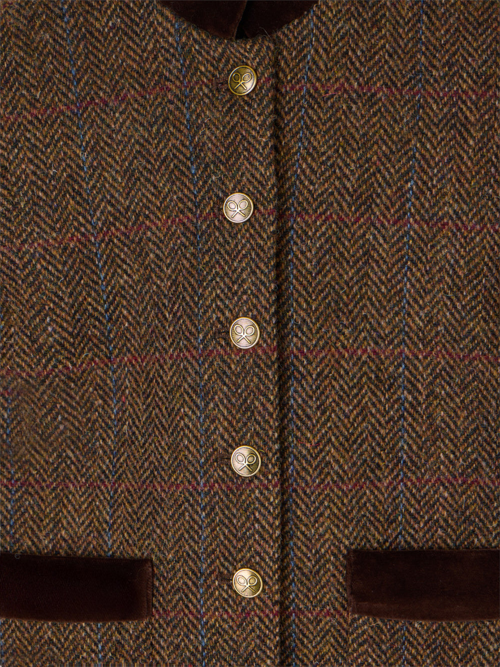 Americana girl cuello mao espiga marrones