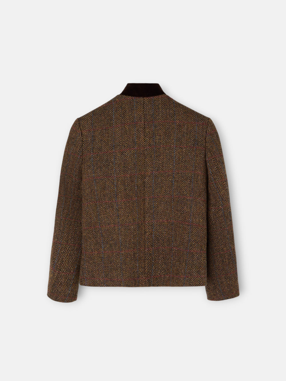 Americana girl cuello mao espiga marrones