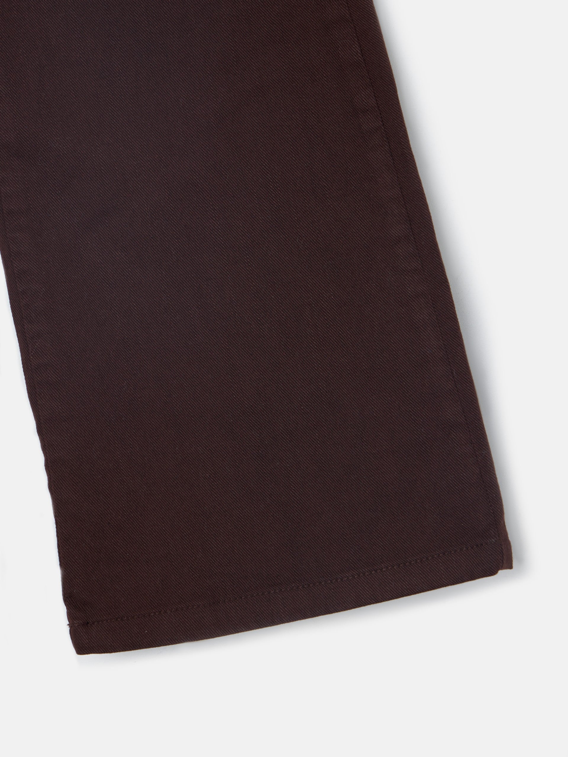 Pantalon girl bolsillos trenza marron