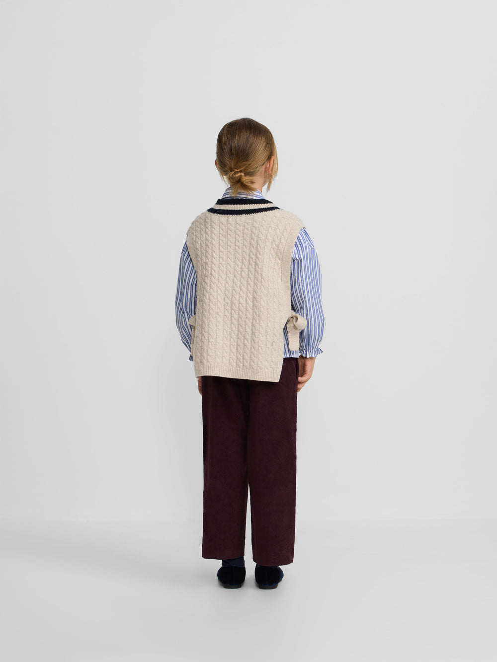 Chaleco girl punto college crudo