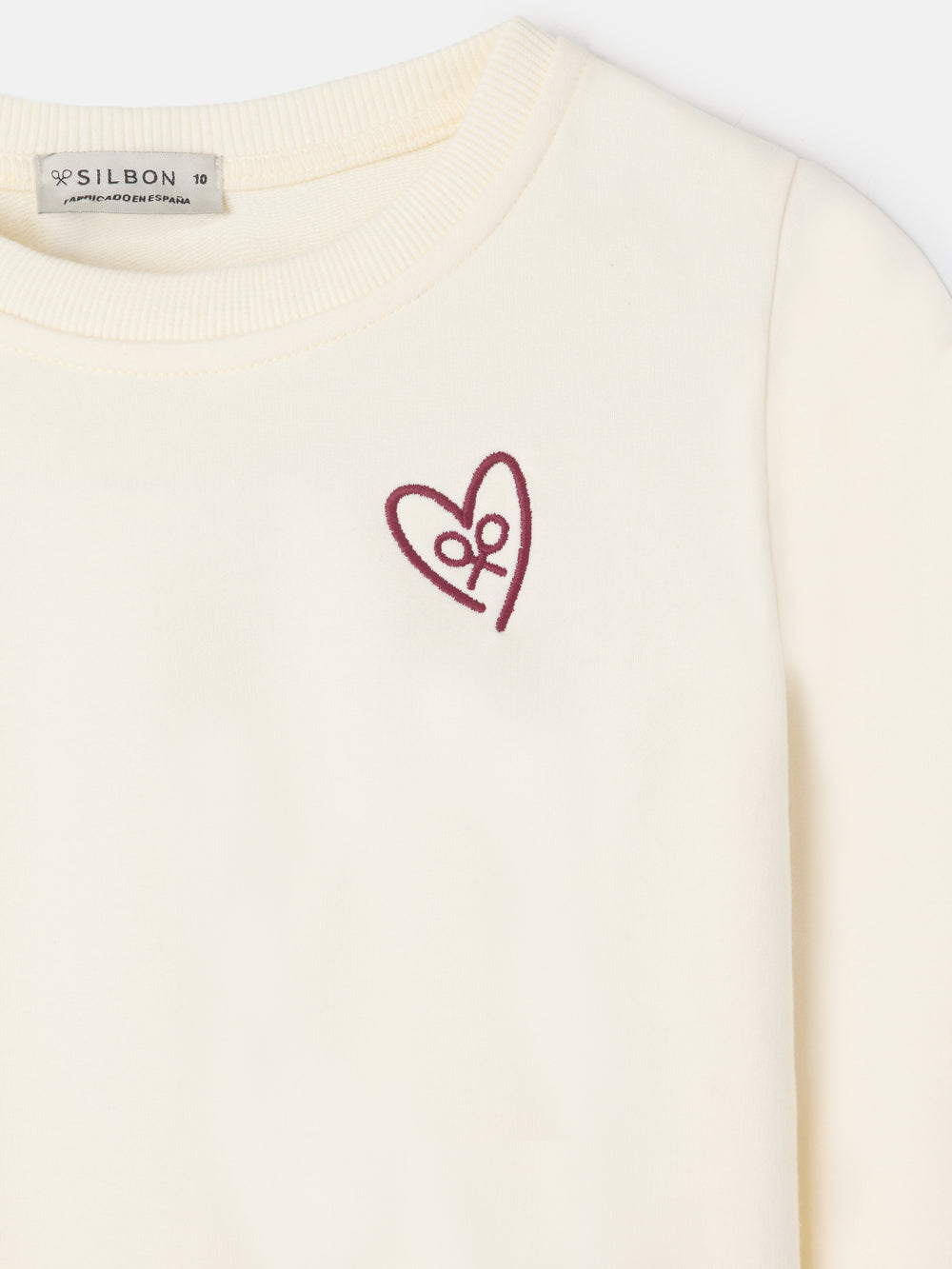 Sudadera girl corazon crudo