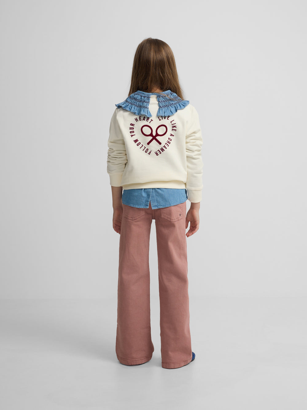 Sudadera girl corazon crudo