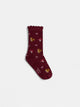 Garnet printed girl's sock