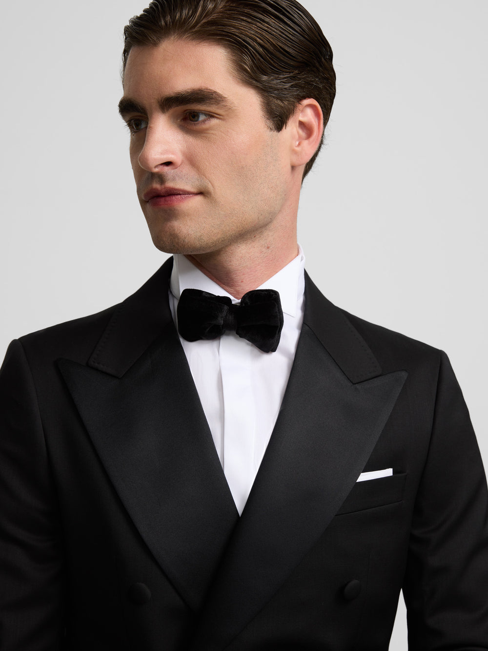 Americana esmoquin cruzado classic negro