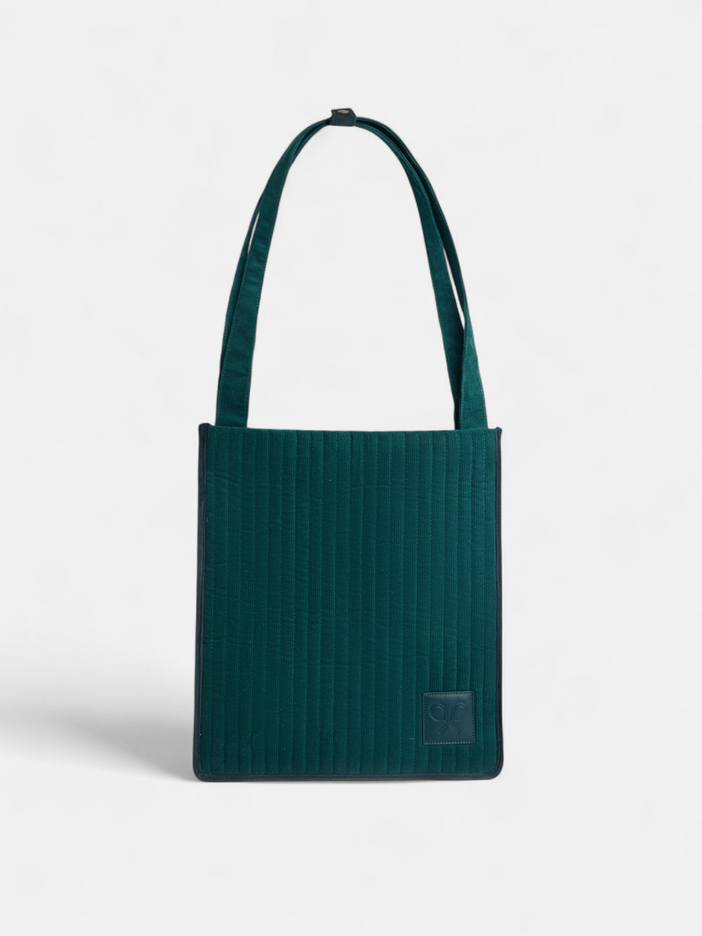 Funda portatil acolchada pana verde