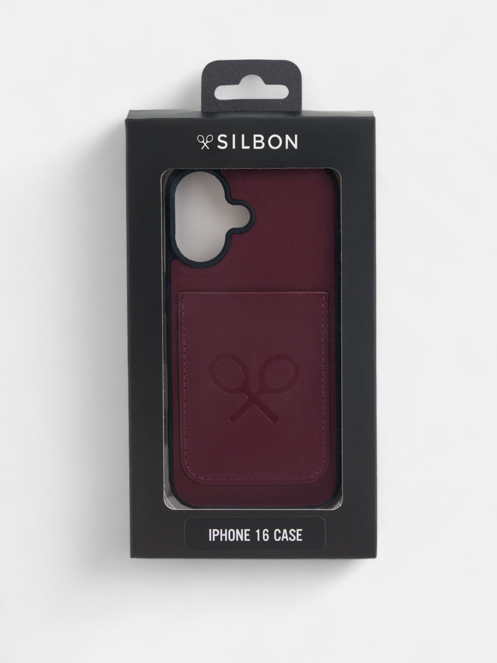 Burgundy racket mobile case