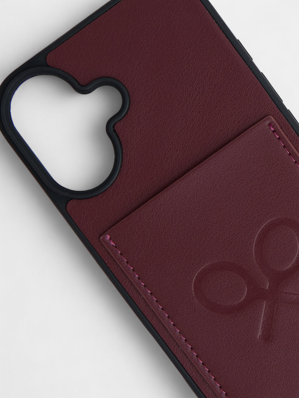 Burgundy racket mobile case