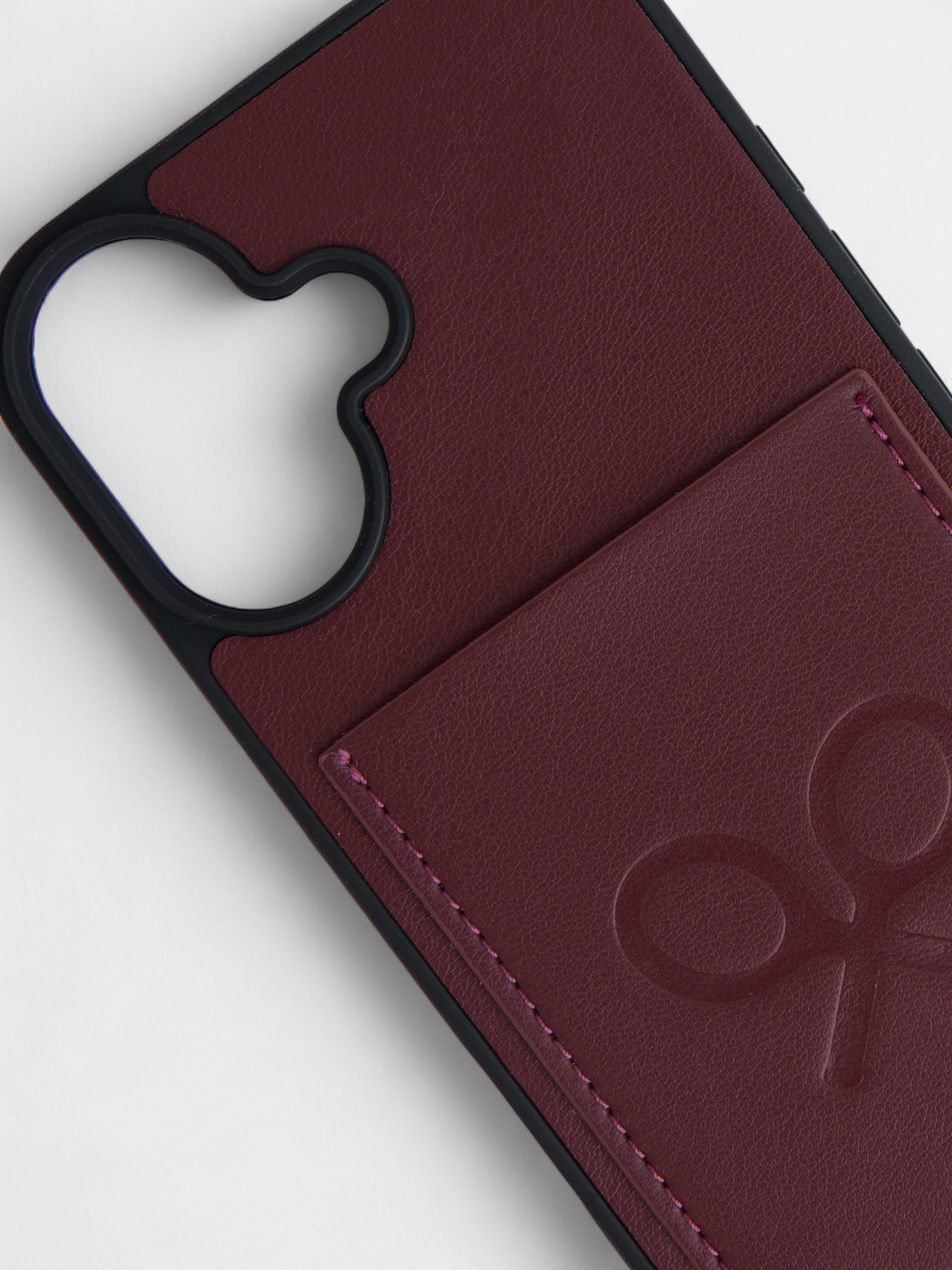 Burgundy racket mobile case