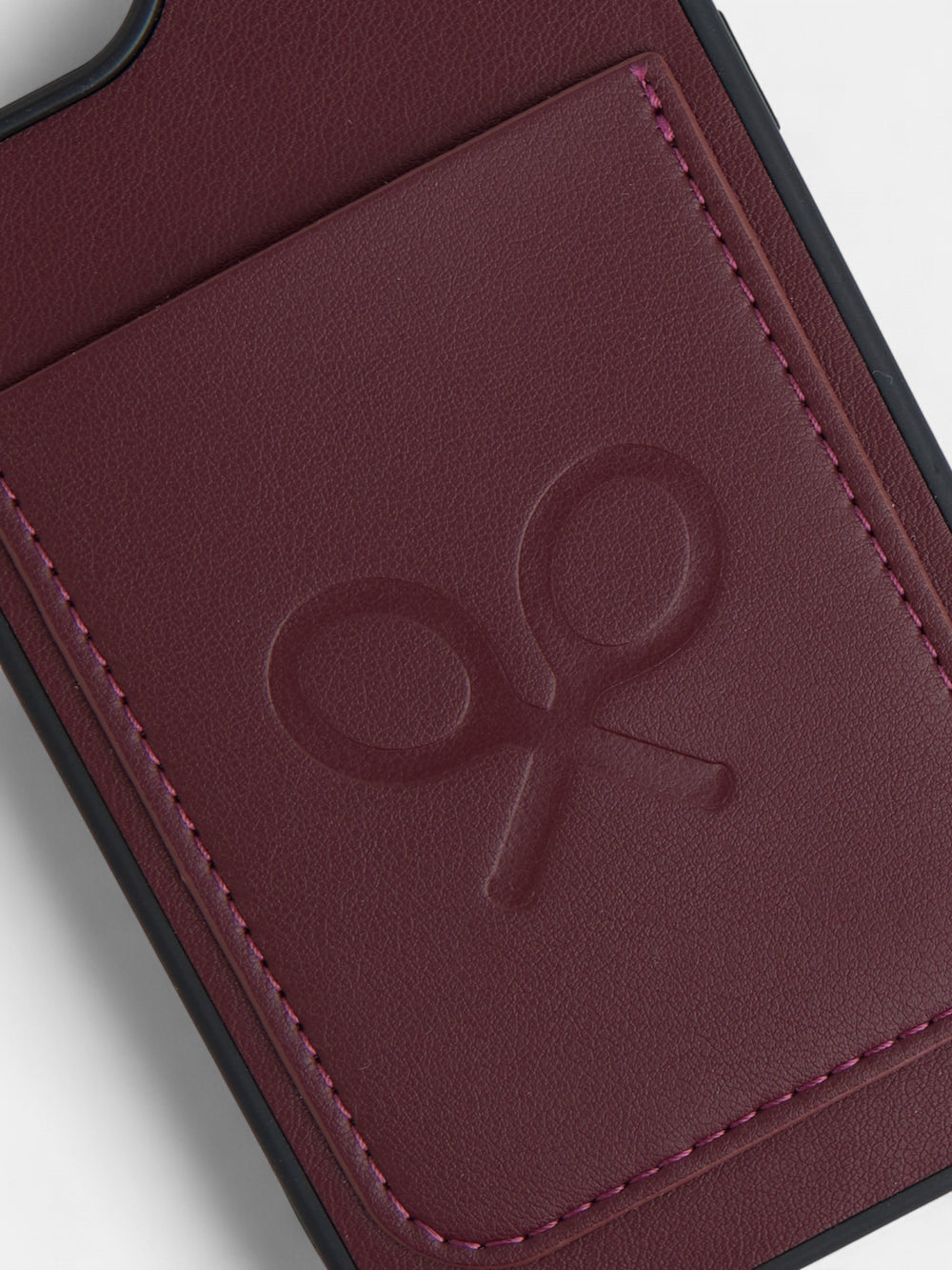 Burgundy racket mobile case