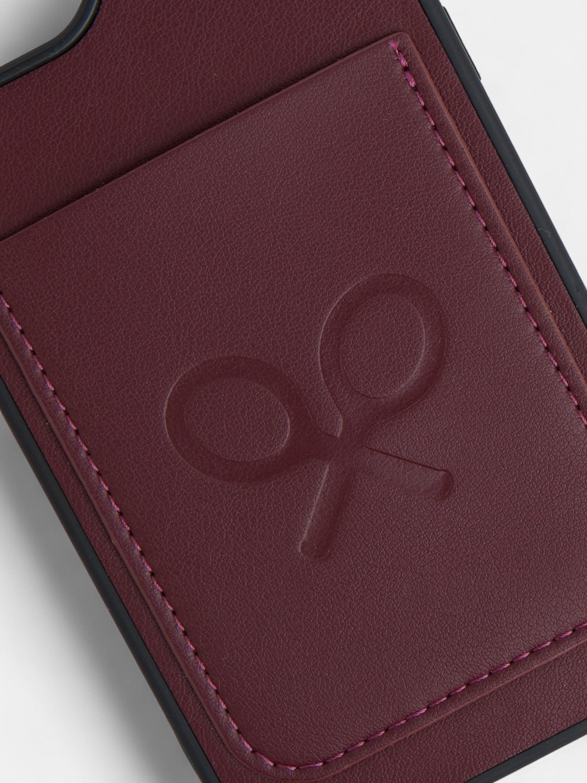 Burgundy racket mobile case