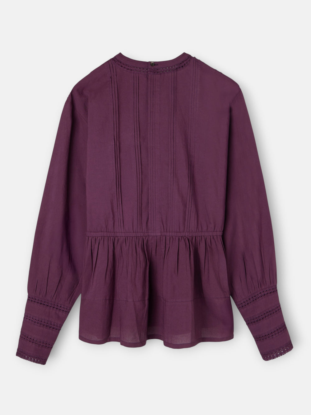 Blusa bordados morada