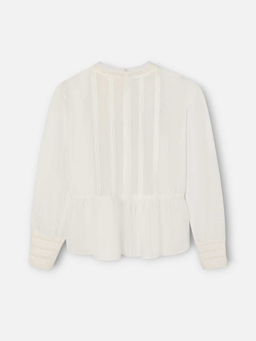 Blusa bordados blanca