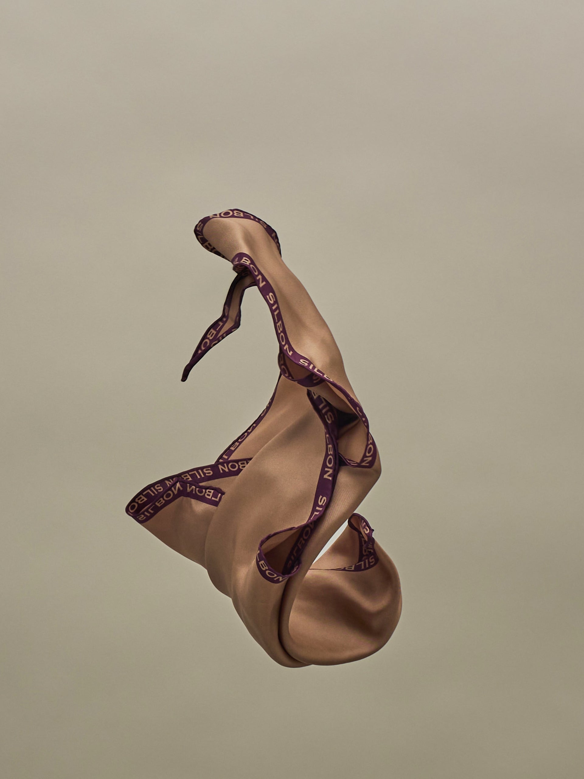 Lenço bicolor castanho