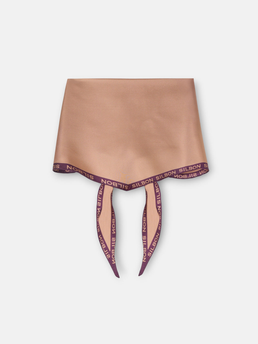 Écharpe bicolore marron