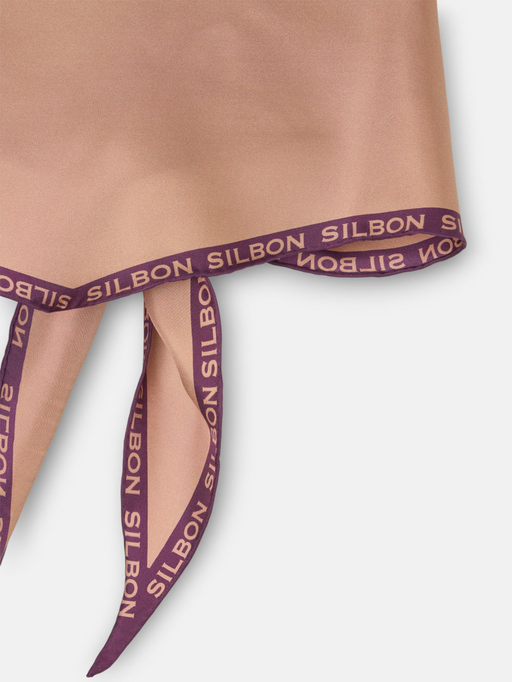 Écharpe bicolore marron