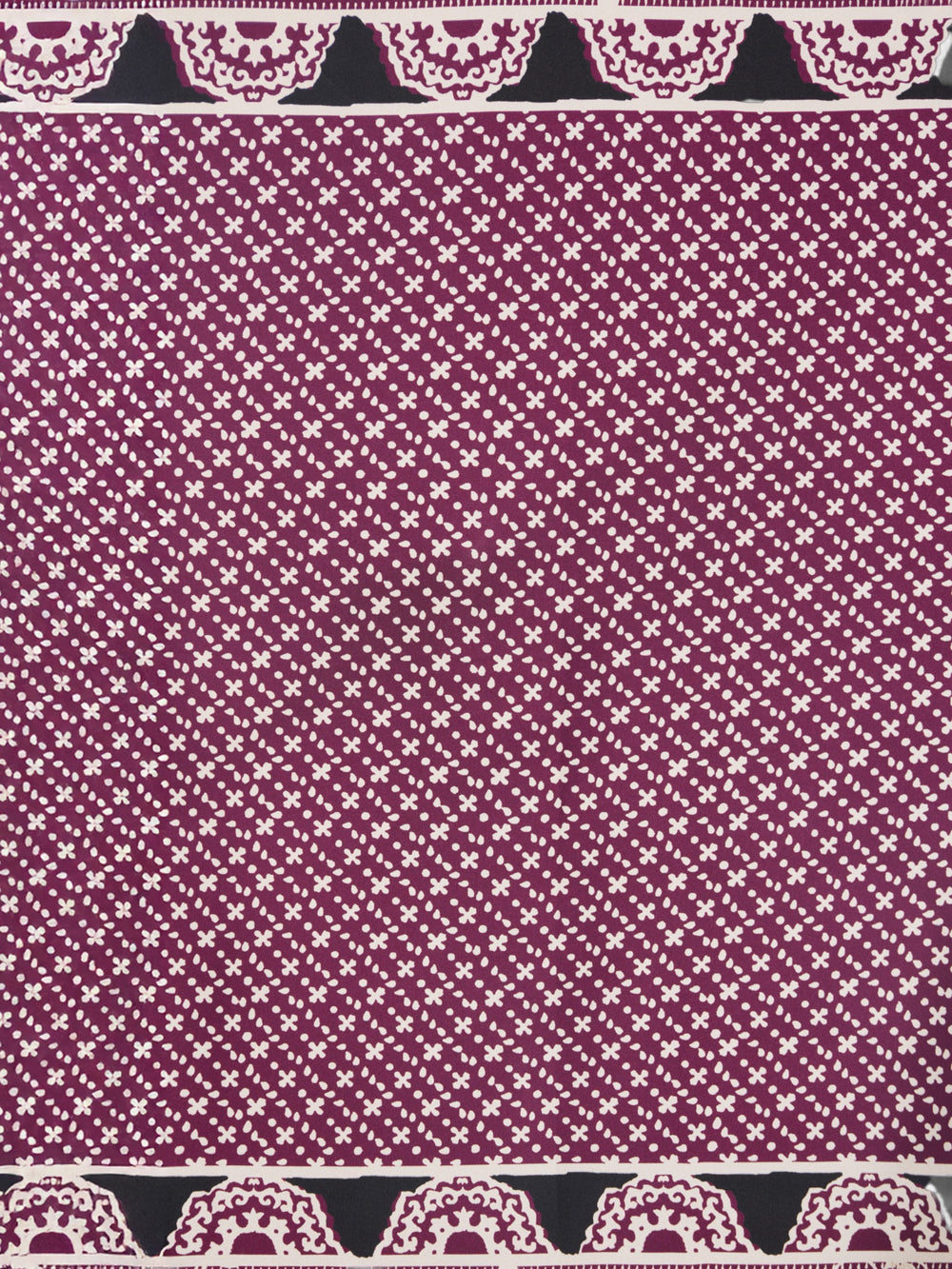 Écharpe imprimée bordeaux