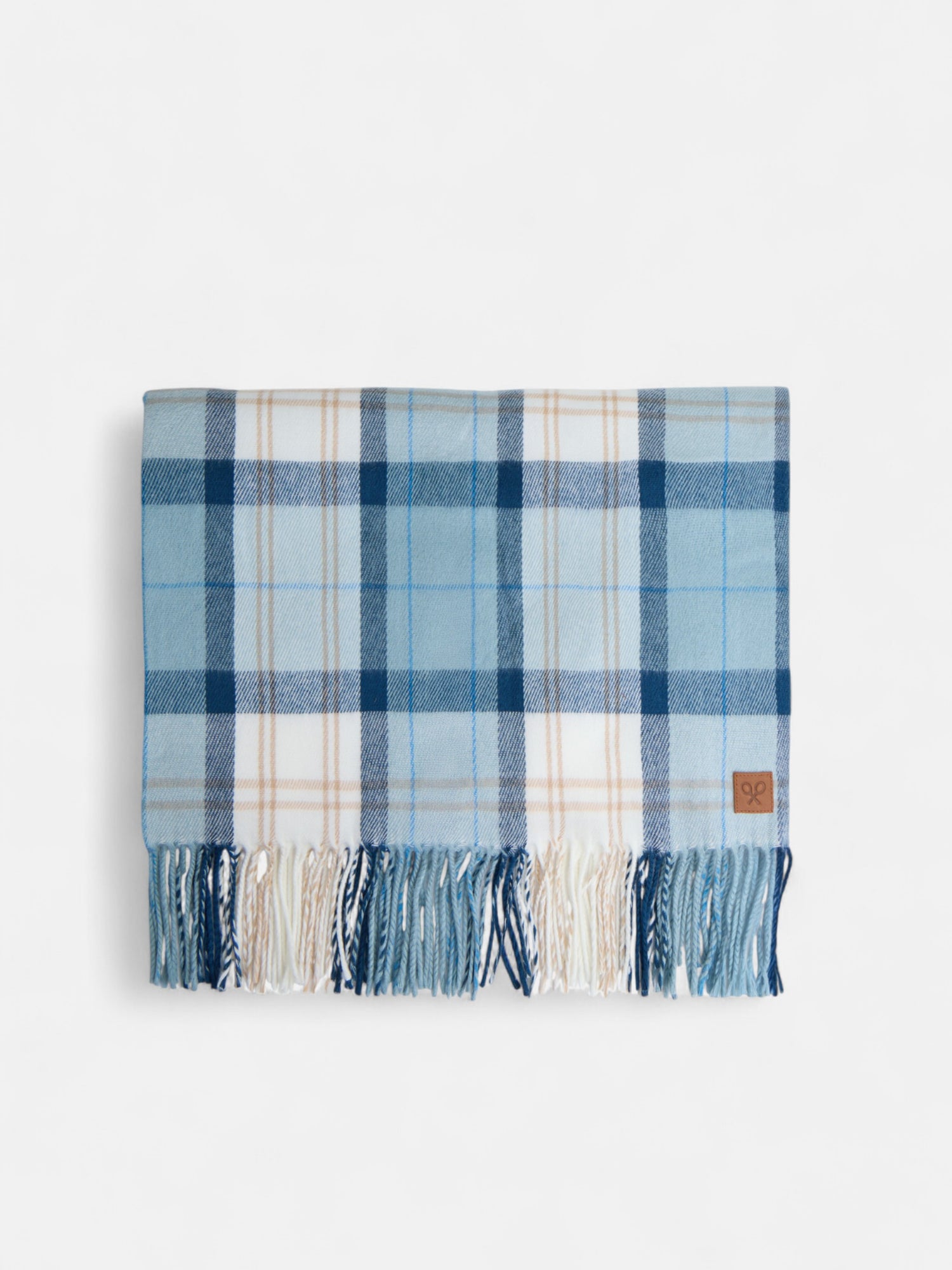 Bufanda cuadros azules