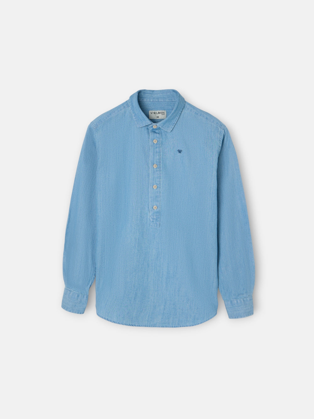 Camisola desportiva de criança em ganga azul clara