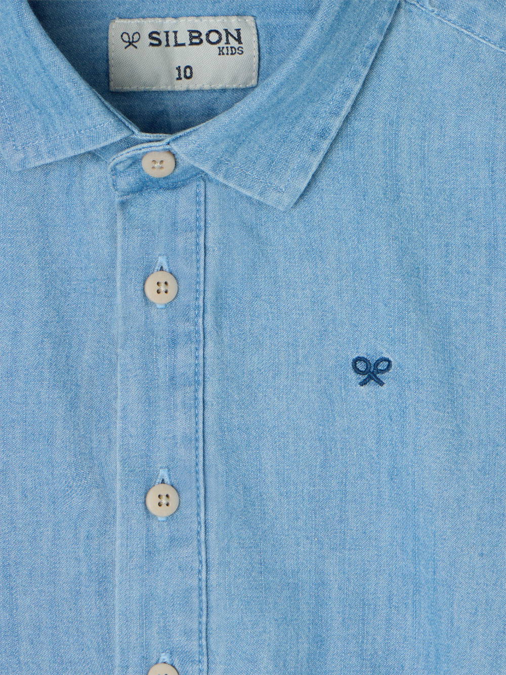 Camisola desportiva de criança em ganga azul clara