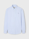 Sport Oxford shirt with medium blue striped rackets