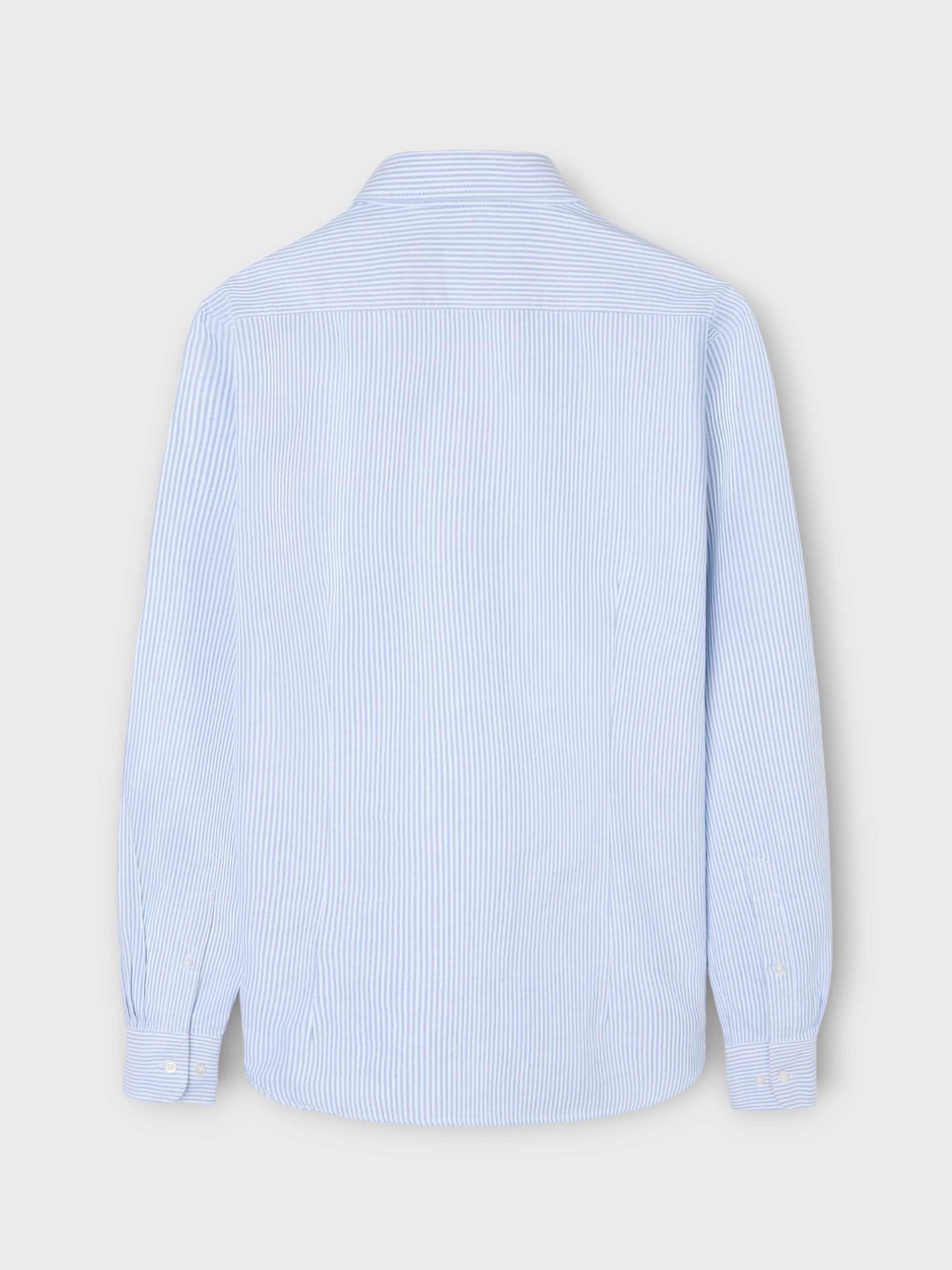 Chemise de sport Oxford à rayures bleu moyen