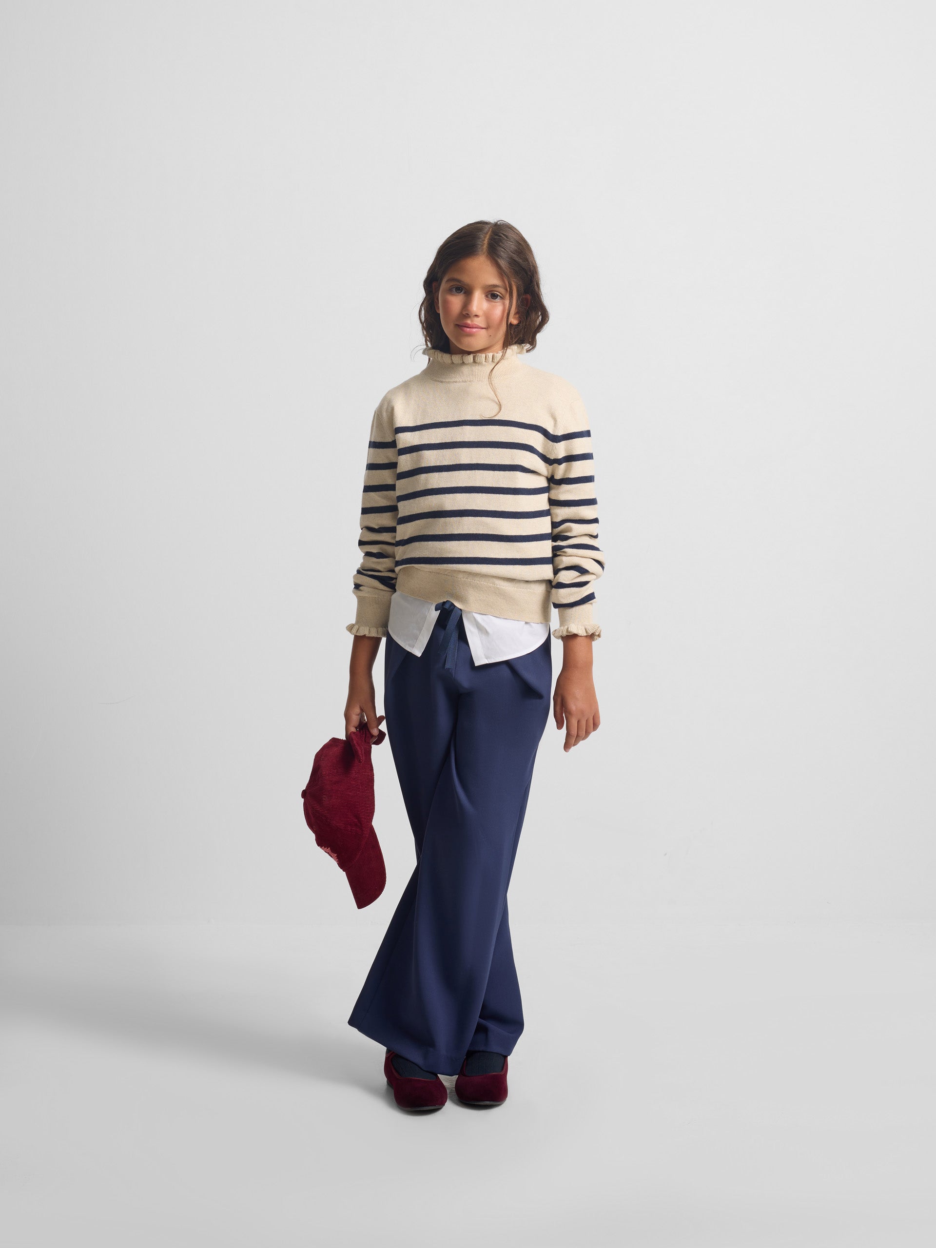 Jersey girl punto rayas marino