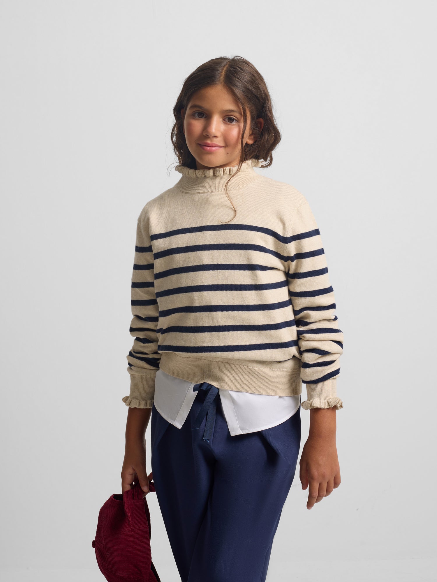 Jersey girl punto rayas marino