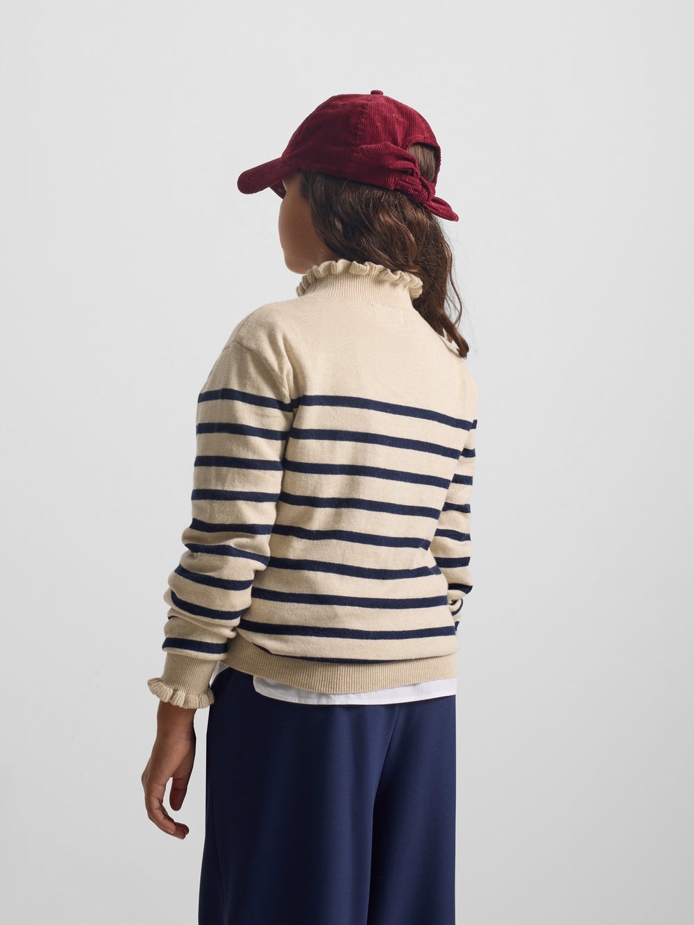 Jersey girl punto rayas marino