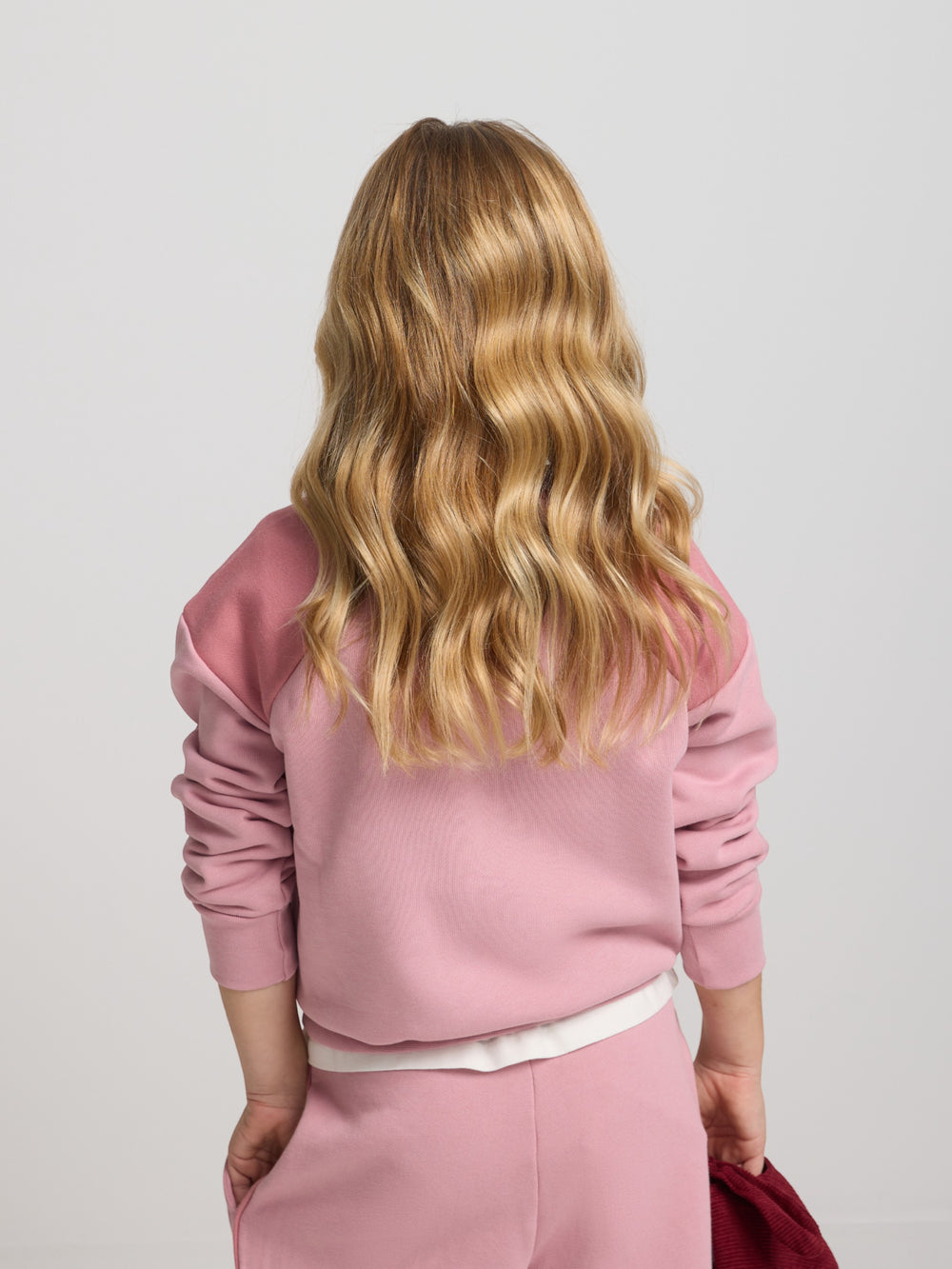 Sudadera girl chandal silbon smile rosa