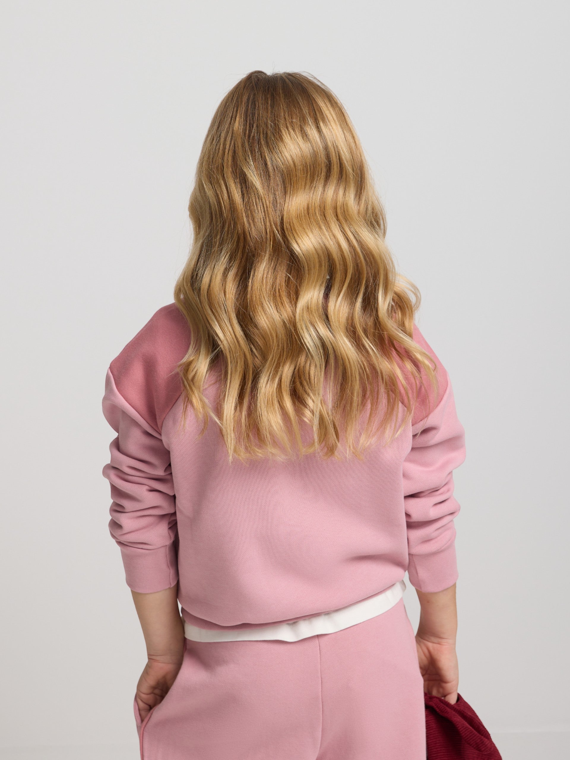 Sudadera girl chandal silbon smile rosa