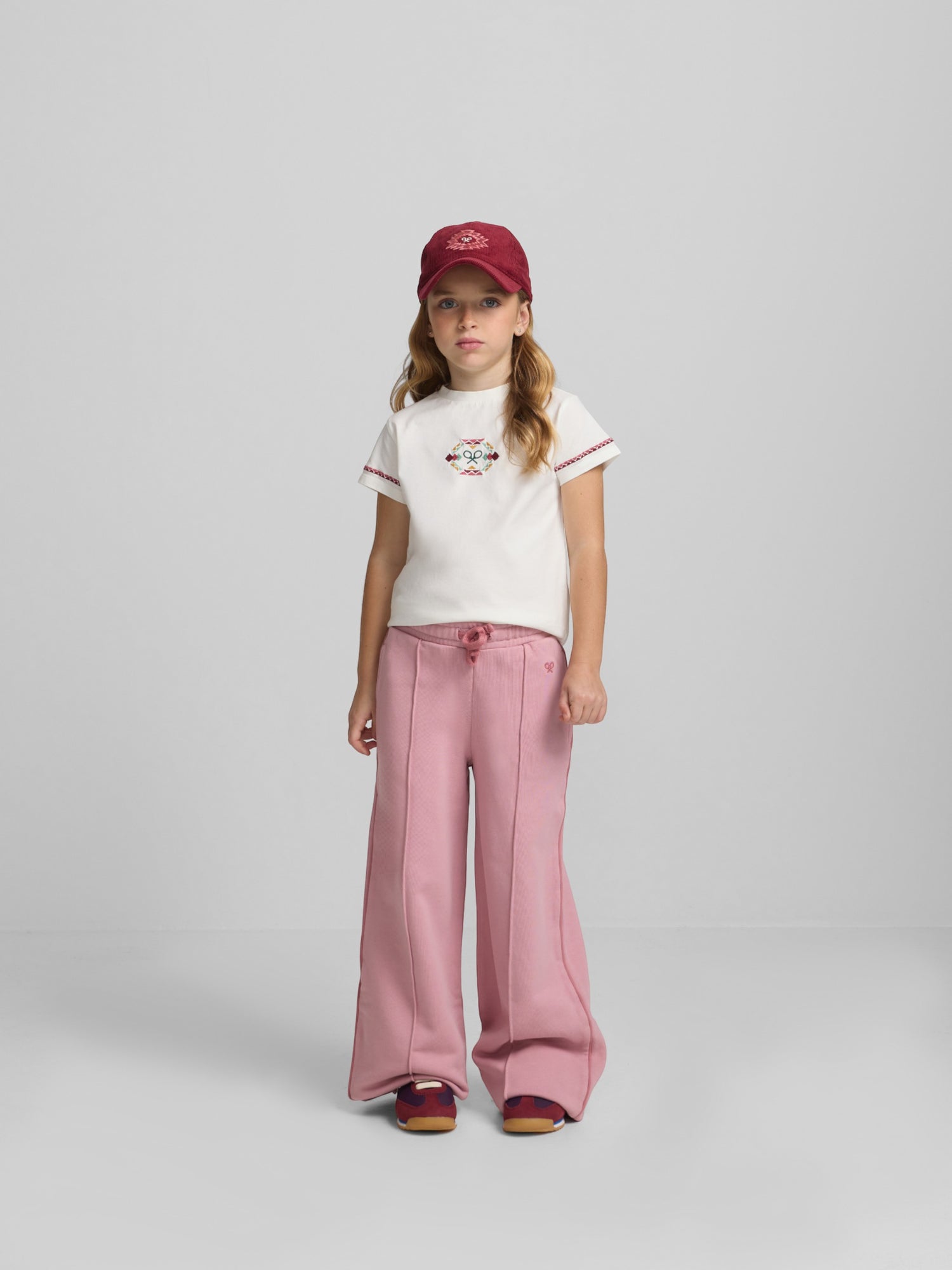 Pantalon girl chandal silbon smile rosa