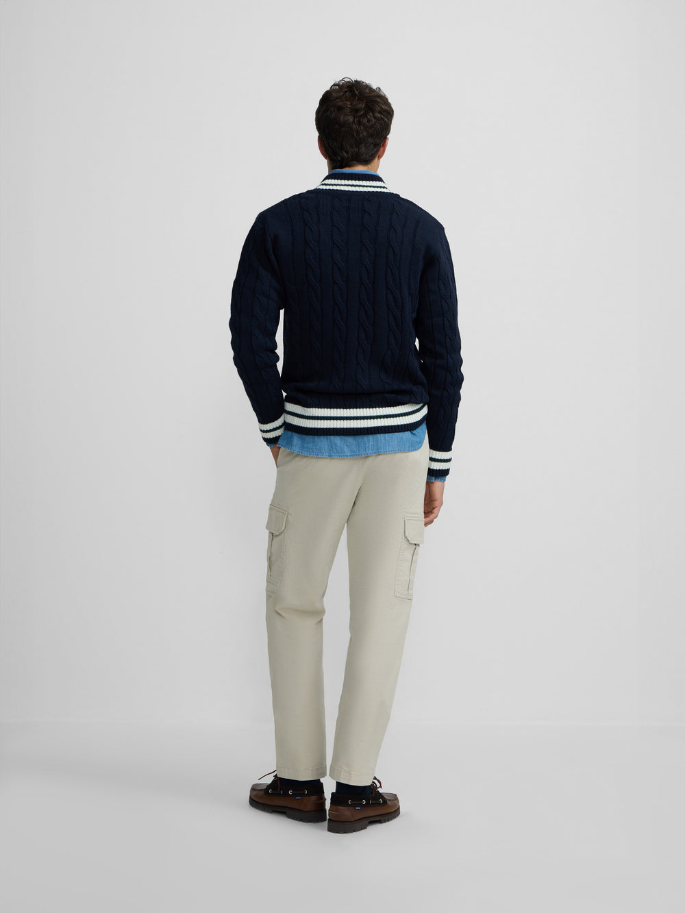 Camisola college azul-marinho