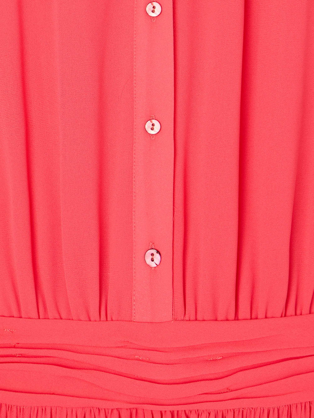 Vestido CaprileXSilbon plisado lazo coral