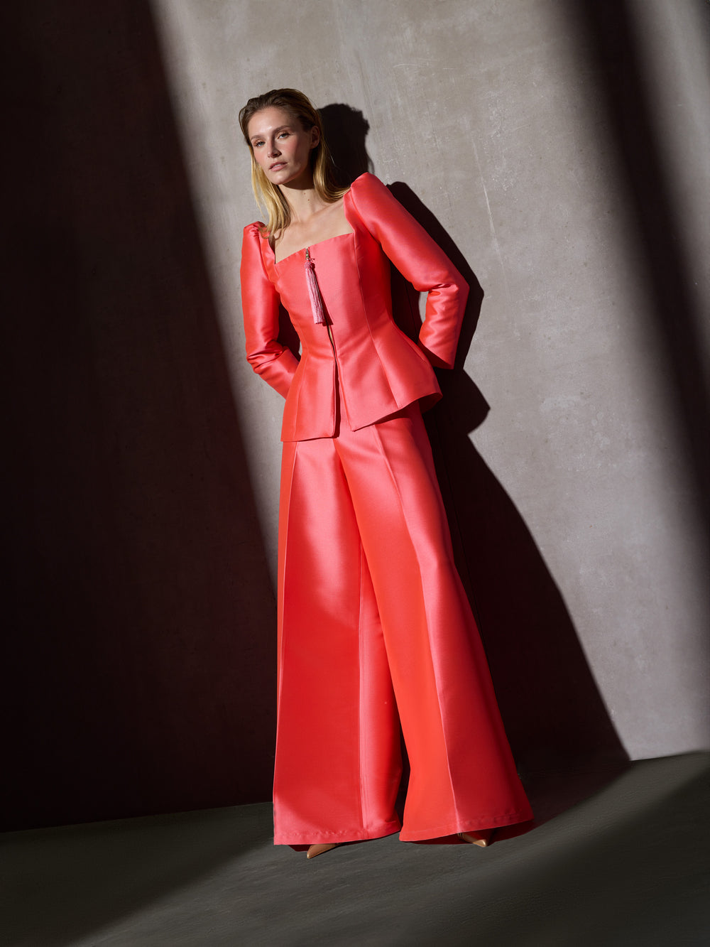 Americana CaprileXSilbon estructurada coral