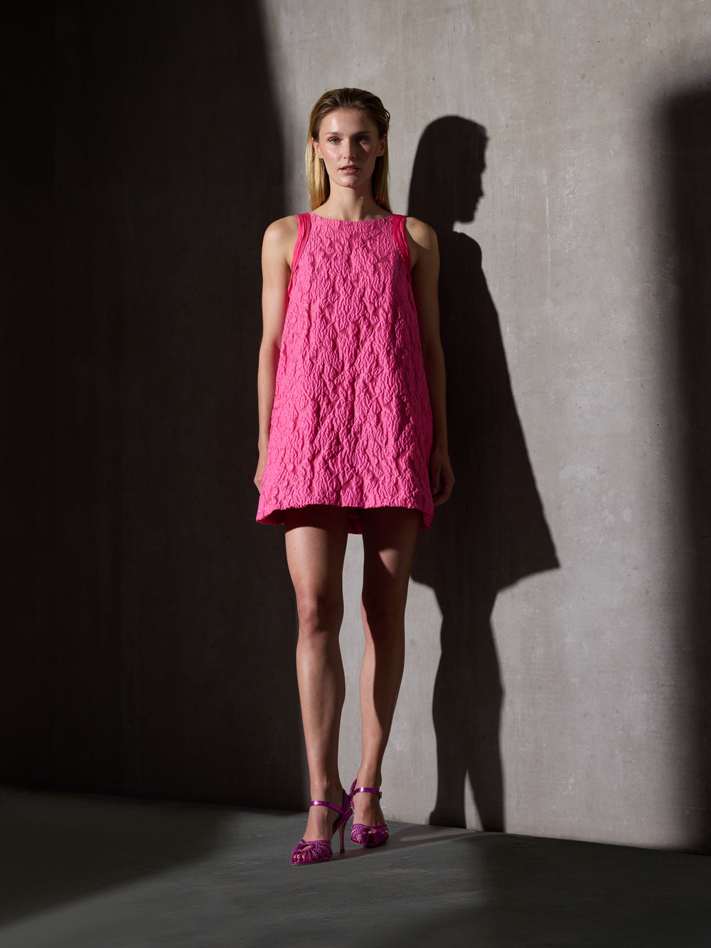 Vestido CaprileXSilbon lazo rosa