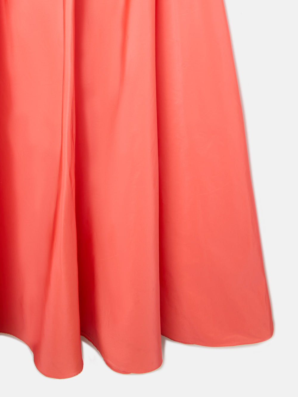 Jupe en taffetas corail CaprileXSilbon