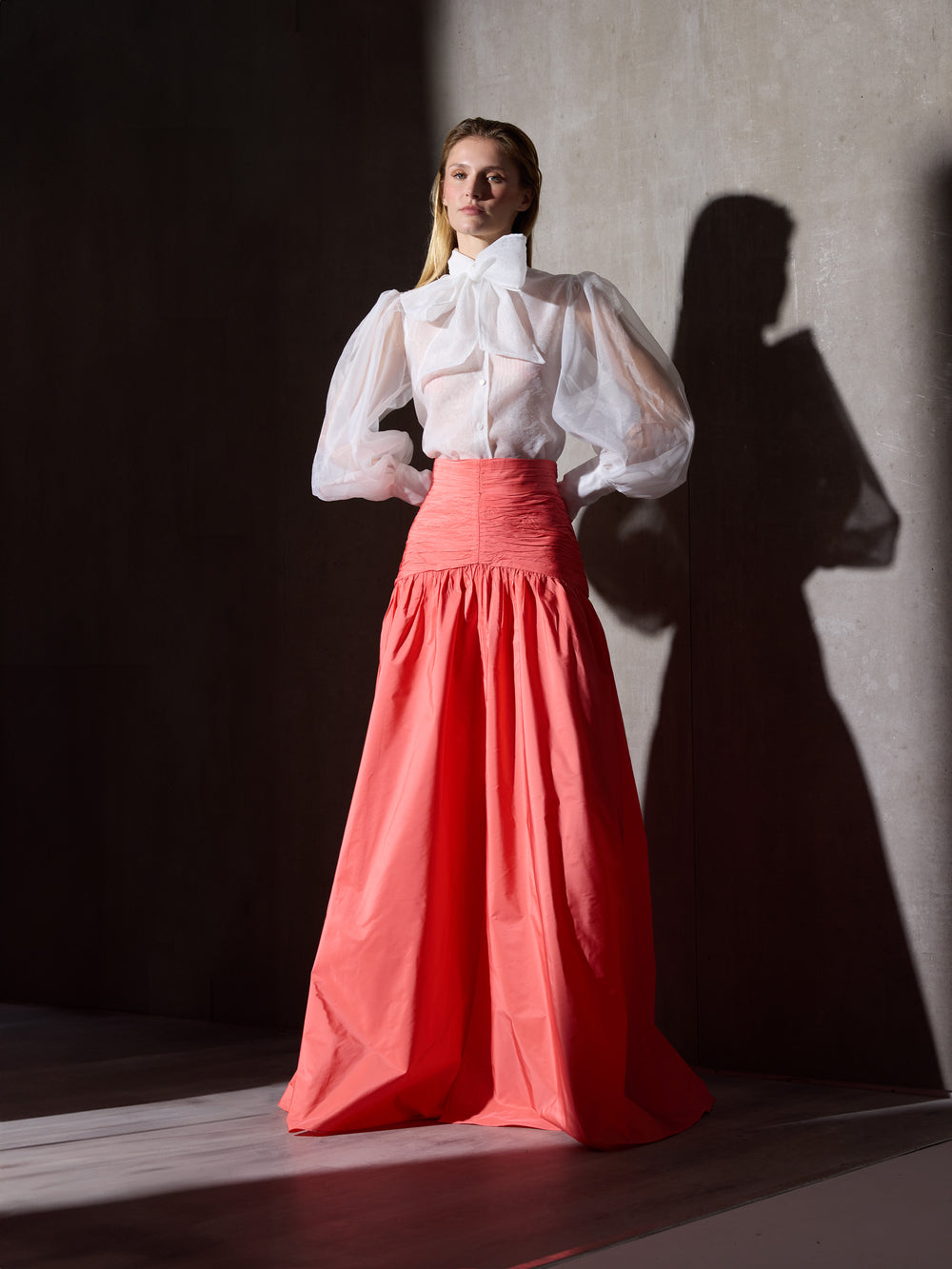 Chemise CaprileXSilbon en organza blanche