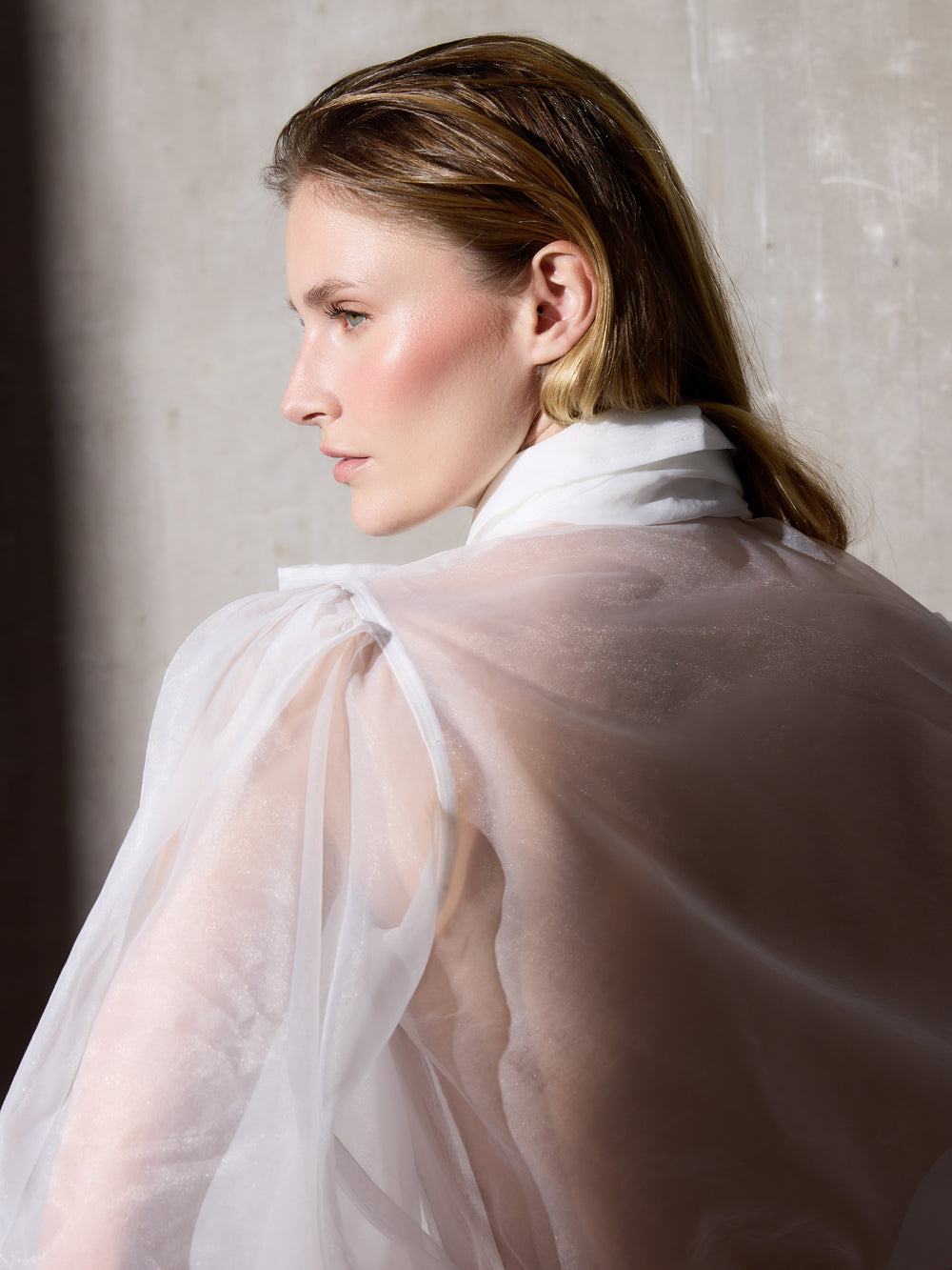 Chemise CaprileXSilbon en organza blanche