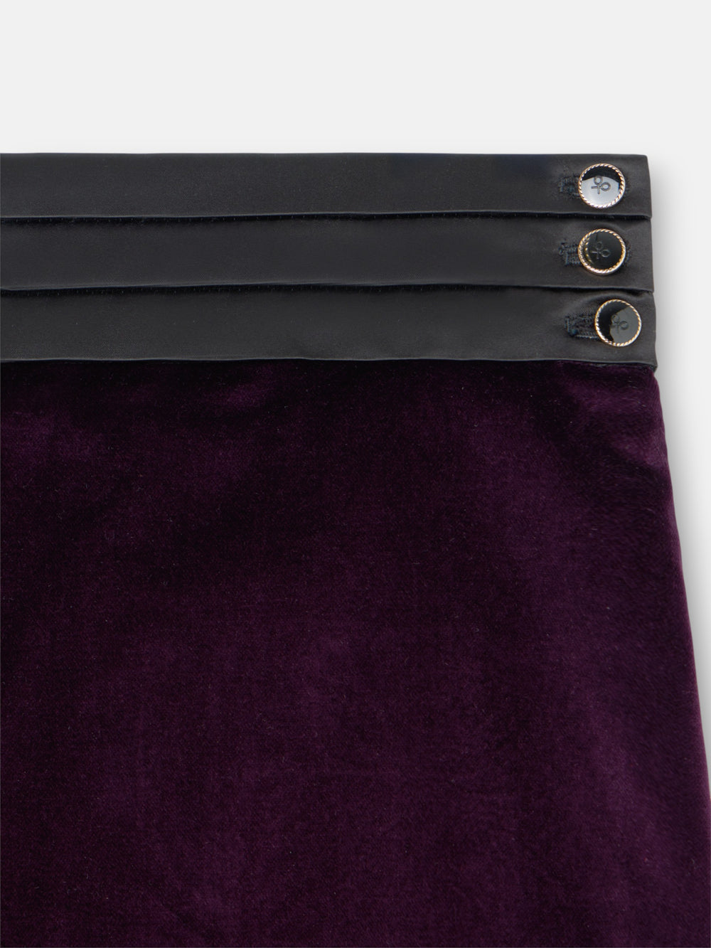 Falda mini terciopelo morado