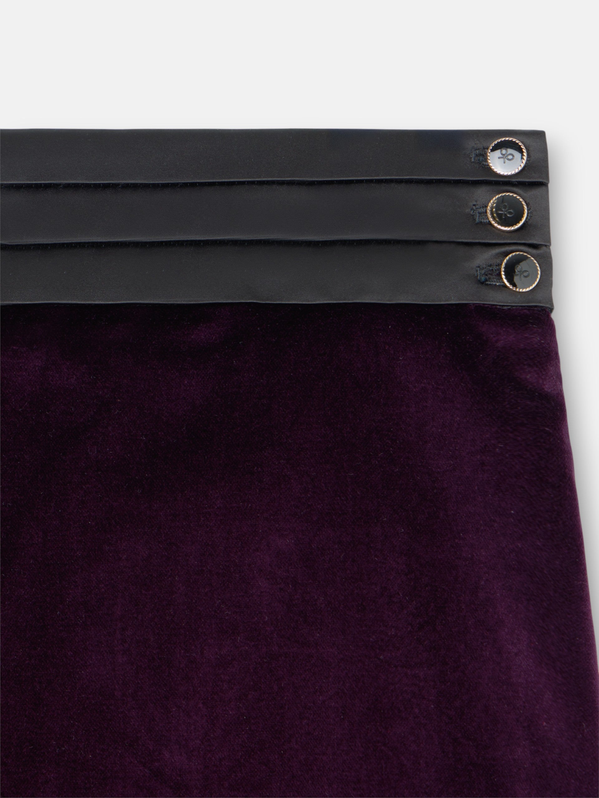 Falda mini terciopelo morado