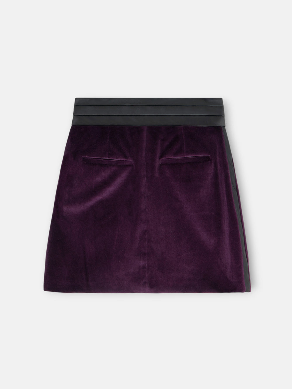 Falda mini terciopelo morado