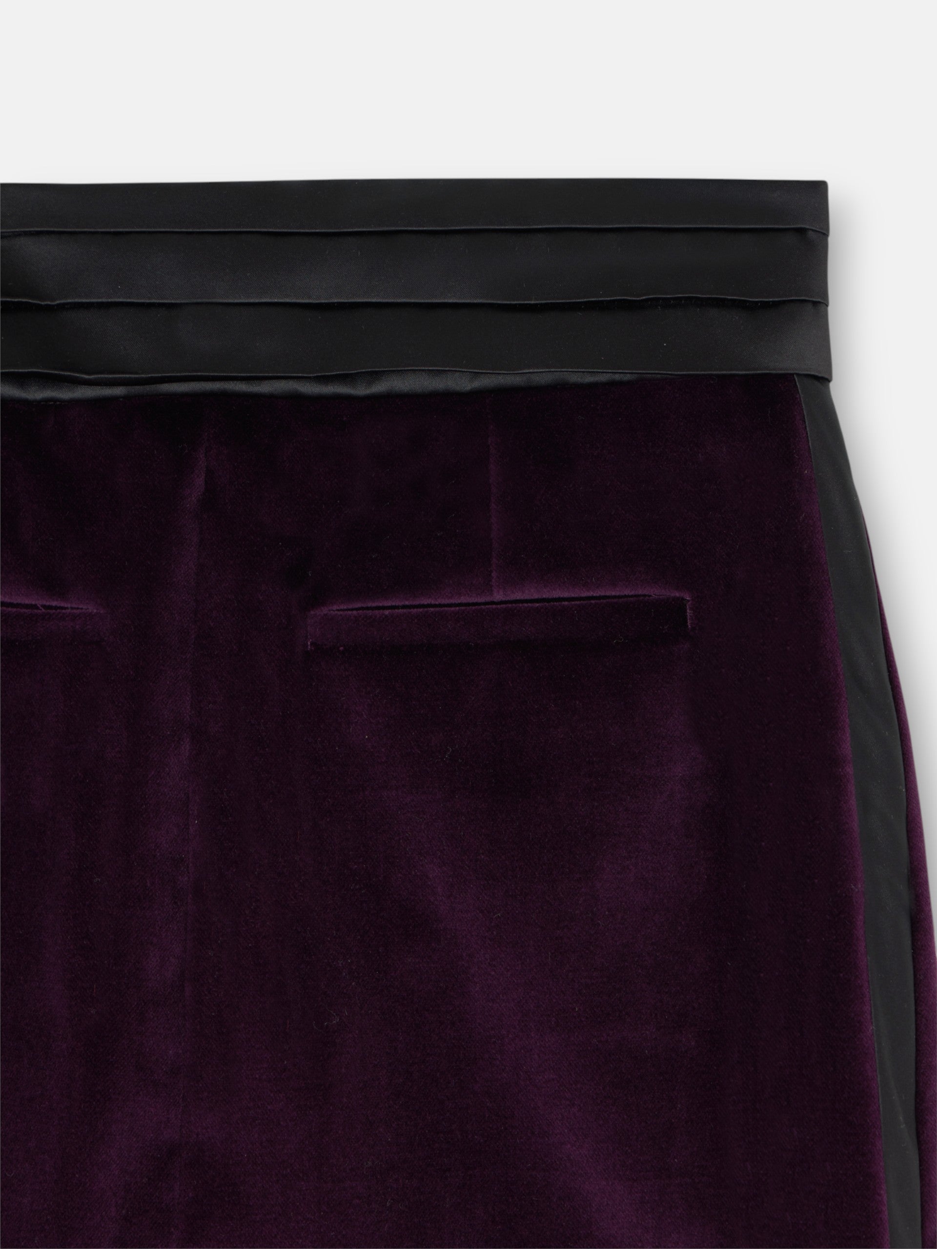 Falda mini terciopelo morado