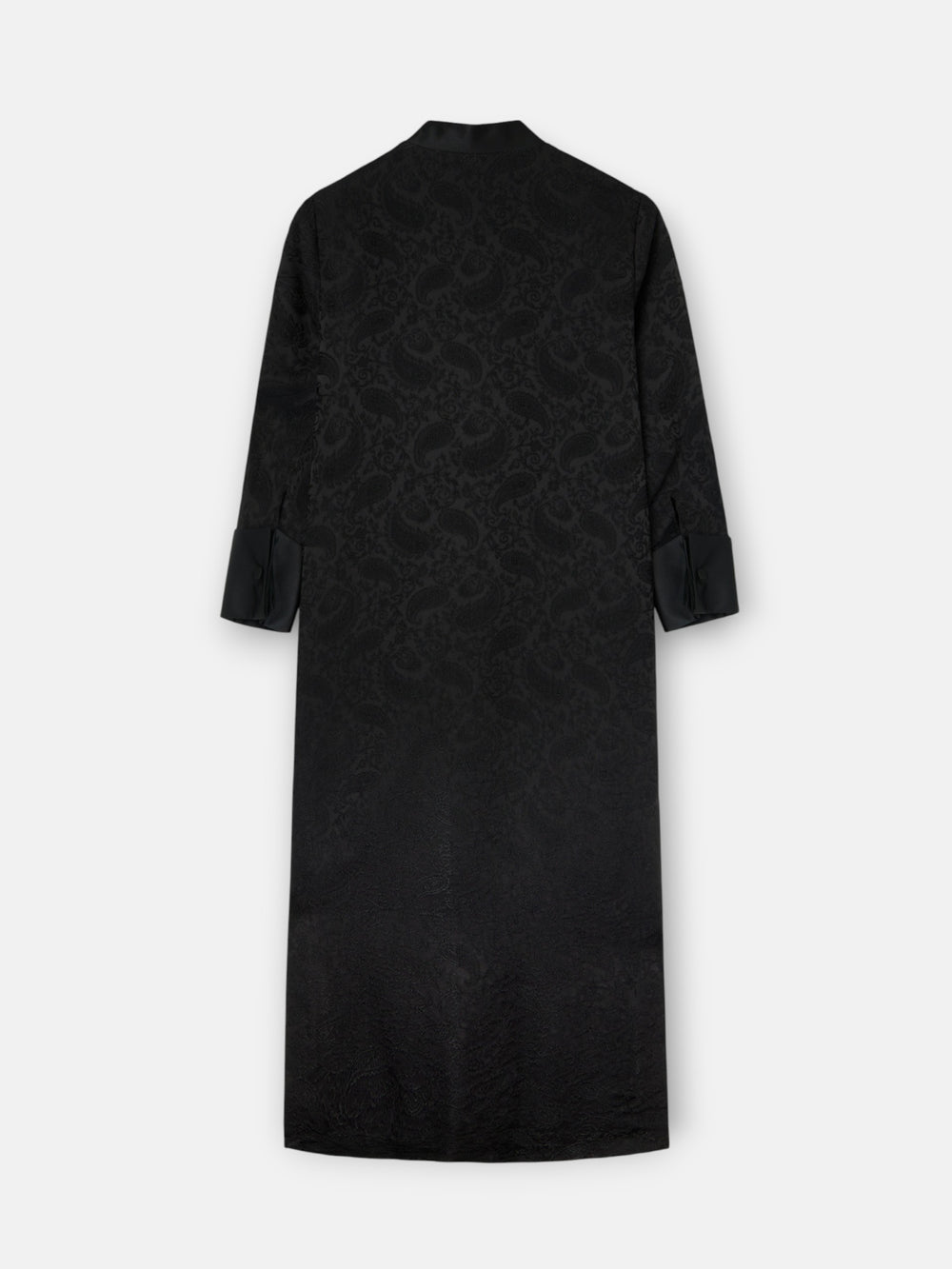 Vestido tunica jacquard negro
