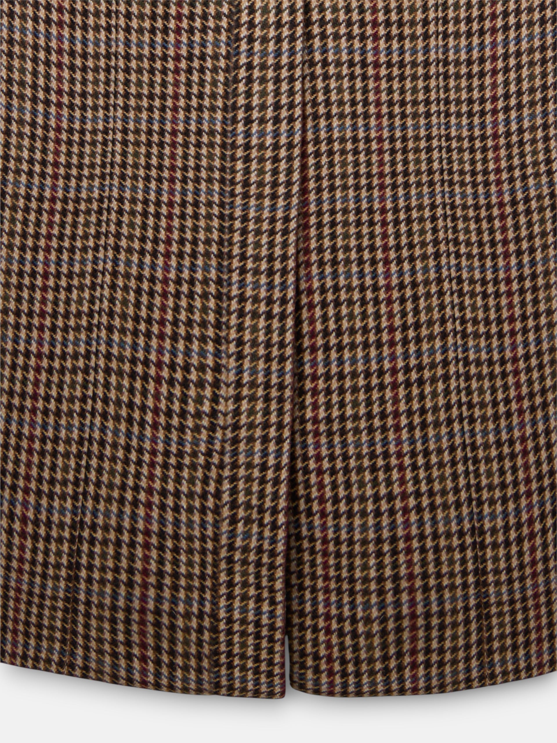 Abrigo unique largo pata de gallo burdeos