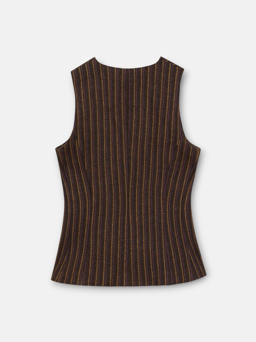 Chaleco unique cruzado rayas moradas