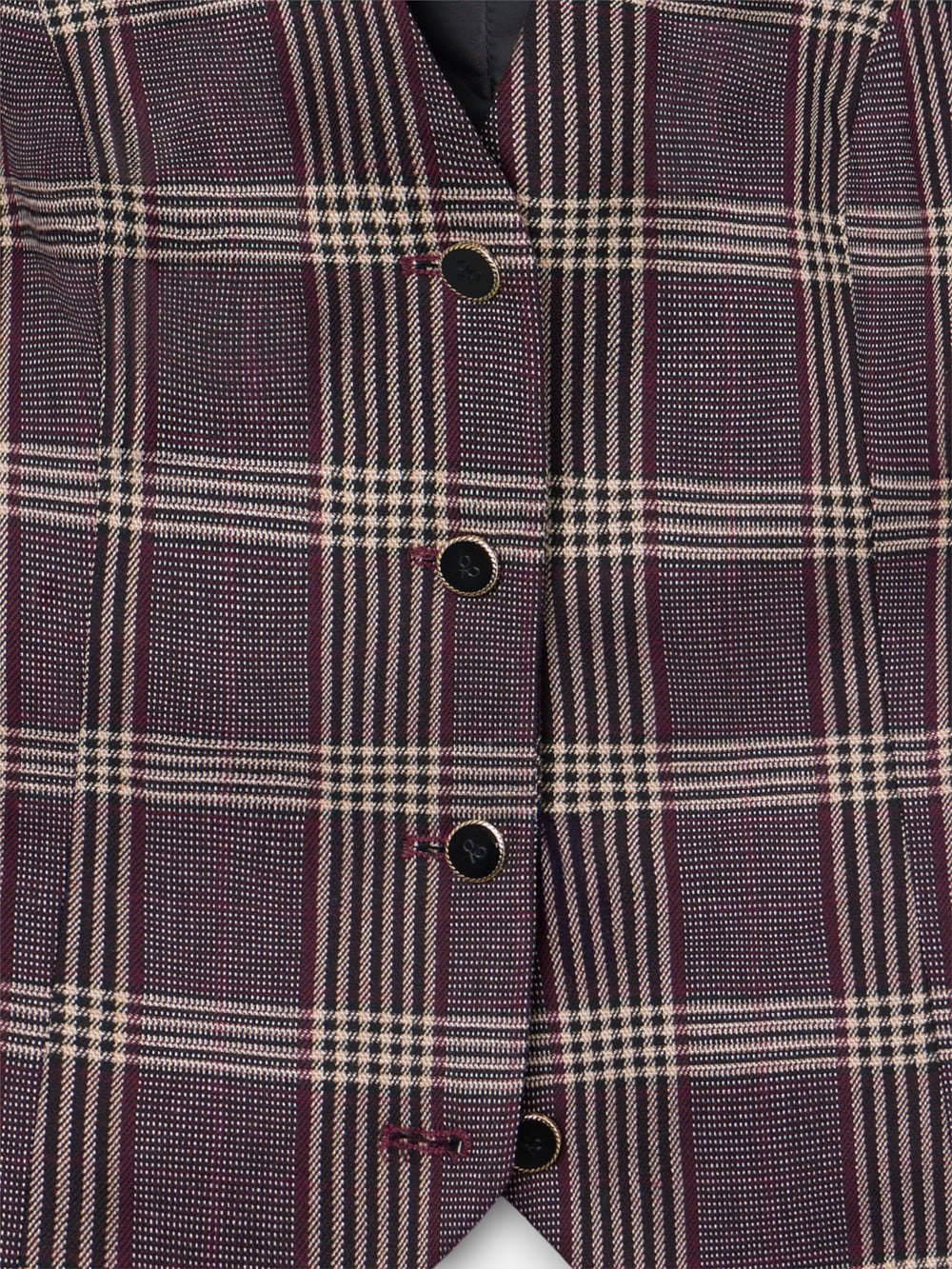 Chaleco unique cuadros morados