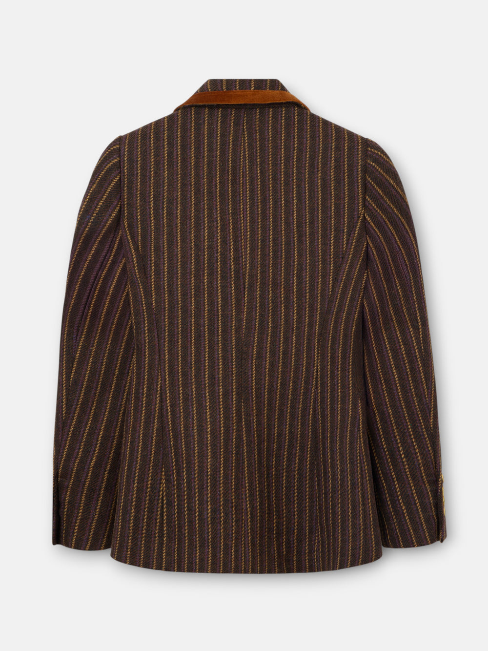 Blazer única clássica com riscas roxas